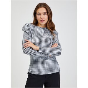 Black and white women's patterned T-shirt ORSAY - Women