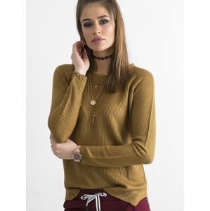 Brown women's knitted sweater