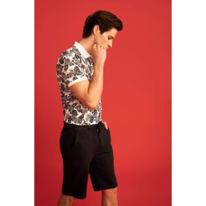 DEFACTO Slim Fit Short Sleeve Printed T-Shirt