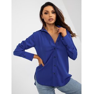 Women's Cobalt Blue Classic Long Sleeve Shirt
