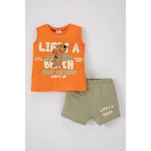 DEFACTO Baby Boy Printed Athlete Shorts 2-Pack Set