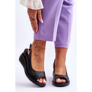 Women's Wedge Sandals Sergio Leone Black