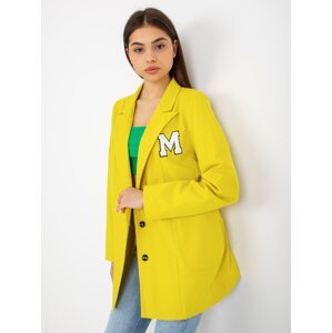 Lady's yellow jacket with patches