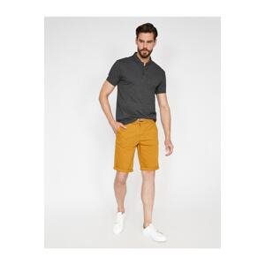 Koton Pocket Detailed Belted Slim Fit Shorts