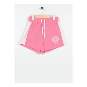 Koton Elastic Waist Normal Pink Girls Shorts