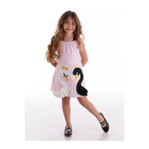 mshb&g Swan Girl's Woven Pink Dress