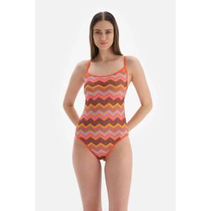 Dagi Tile U-Neck Thin Straps Swimsuit