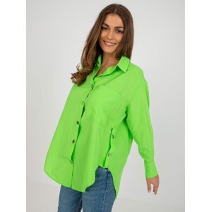 Light green zippered shirt with pocket