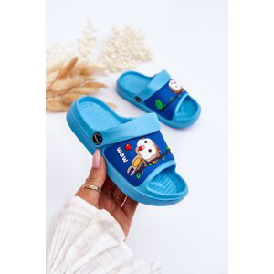 Light children's slides Animal sandals Blue Rico