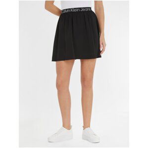 Black Ladies Mini Skirt Calvin Klein Jeans - Ladies