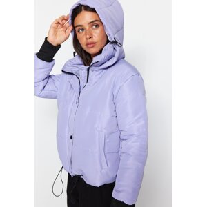 Trendyol Light Blue oversized vodoodpudivý vodoodpudivý prešívaný kabát