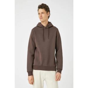 Koton Men's Basic Hooded Sweat Long Sleeve