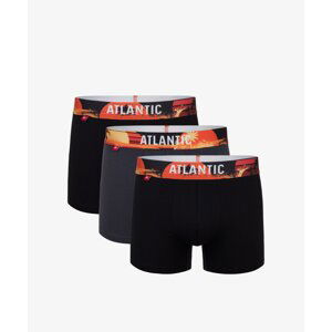 Men's Sport Boxers ATLANTIC 3Pack - grey/black