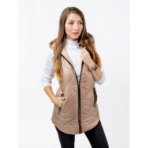 Women's vest GLANO - dark beige