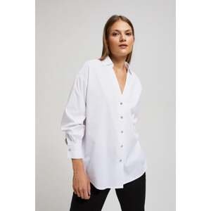 Shirts with decorative buttons