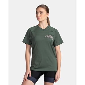 Women's technical MTB T-shirt KILPI REMIDO-W Dark green