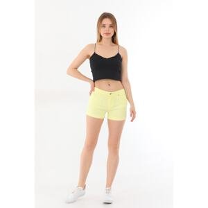 BİKELİFE Mini High Waist Lycra Stretchy Cotton Shorts & Bermuda