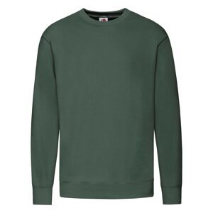 Green Men's Sweatshirt Lightweight Set-in-Sweat Sweat Fruit of the Loom