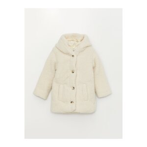 LC Waikiki Girls' Hooded Plush Coat