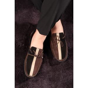 Ducavelli Colore Genuine Leather Men's Casual Shoes, Loafers, Lightweight Shoes, Suede Loafers.