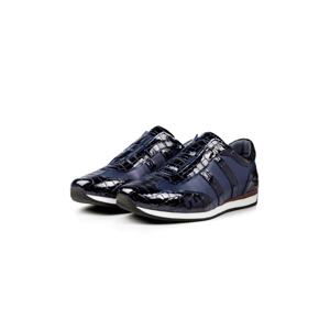 Ducavelli Swanky Genuine Leather Men's Casual Shoes Navy Blue