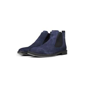 Ducavelli York Genuine Leather and Suede Anti-Slip Sole Chelsea Casual Boots.