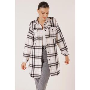 By Saygı Double Pocket Cachet Plaid Tunic Shirt