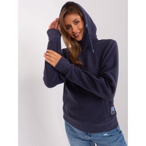 SUBLEVEL Dark Blue Fleece Kangaroo Sweatshirt
