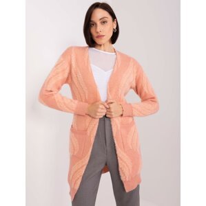 Dusty pink cardigan with pockets