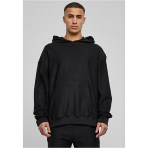 Rib Terry Boxes Hoody Black