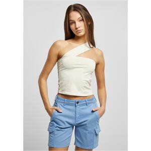 Women's top with one strap whitesand