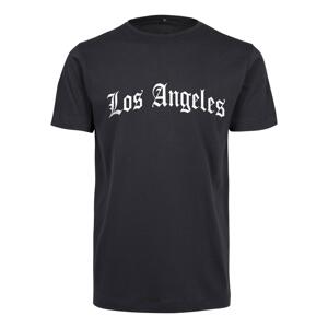 Los Angeles text Tee Navy