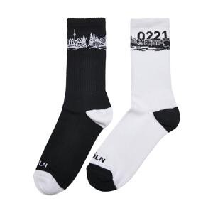 Major City 0221 Socks 2-Pack Black/White