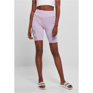 Women's High Waist Tech Mesh Cycle Lilac Shorts