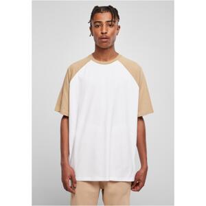 Organic Oversized Raglan T-Shirt White/Beige Union