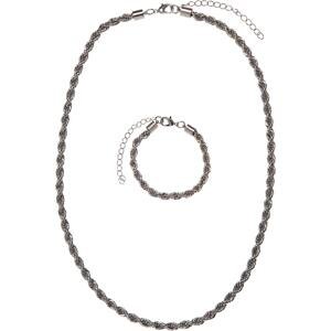 Set of silver necklaces and bracelets Charon