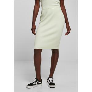 Women's ribbed midi skirt light mint