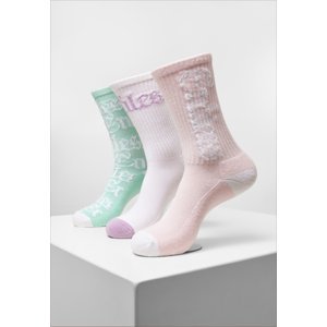 Infinity Socks 3-Pack White/Lightrose/Mint
