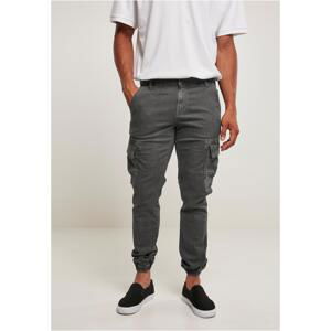 Washed Cargo Twill Jogging Pants darkshadow