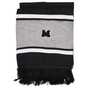 School team scarf black/heathergrey/white