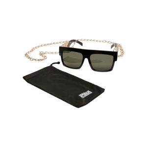 Zakynthos sunglasses with chain black/gold