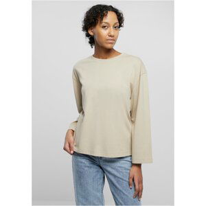 Women's Organic Oversized Wet Sand Long Sleeve