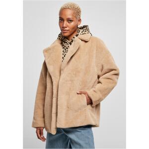 Women's Teddy Jacket with Lapel Unionbeige