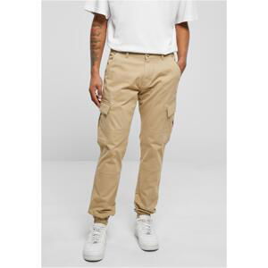 Washed Cargo Twill Jogging Pants Unionbeige