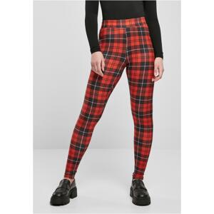 Women's Soft AOP Leggings in Red Cut