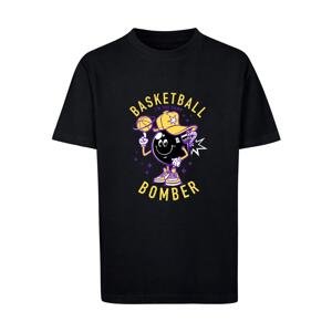 Children's Basketball Bomber Jacket T-Shirt Black