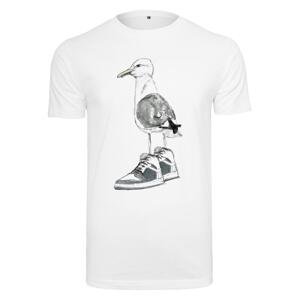 White T-shirt Seagull Sneakers