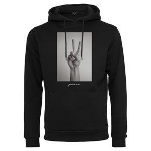 Hooded Peace Sign Black