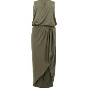 Women's Viscose Bandeau Dress Olive