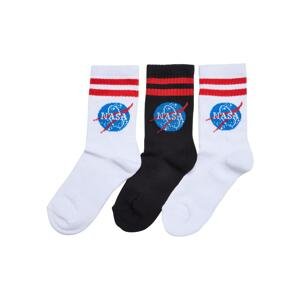 NASA Insignia Kids 3-Pack Socks White/Black